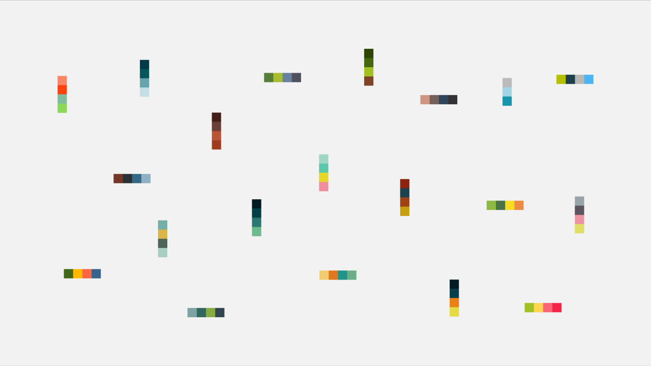 Soft color palettes