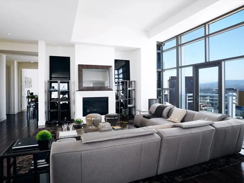 Black and white interior
