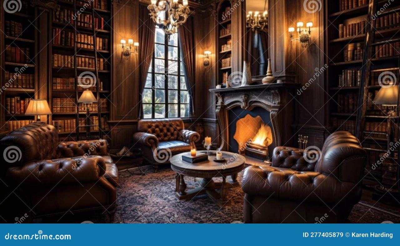 Cozy home library